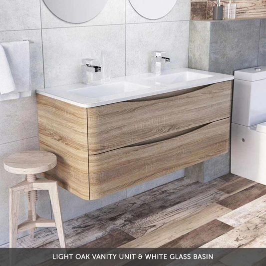 Harbour Clarity 1200mm Wall Mounted, Sink And Toilet Vanity Unit 1200mm